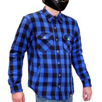 MCP Моторубашка мужская Rebel Full kevlar, черно-светло синий в Астрахани