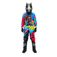 Grom Штаны кроссовые Fatbear LimeBlue в Астрахани