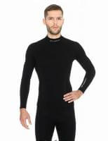 Brubeck Футболка мужская дл.рукав Wool Merino 78% Черный в Астрахани