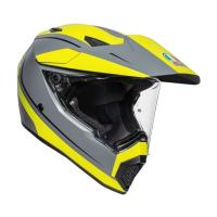 AGV Шлем AX9 E2206 V26 Pacific Road Matt Grey/Yellow Fluo/Black в Астрахани