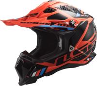 LS2 Мотошлем MX700 Subverter Evo Stomp Черно-оранжевый в Астрахани