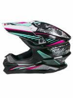 AiM Шлем кроссовый JK803 Multicolor Black/Blue в Астрахани