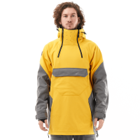 Dragonfly Куртка-анорак сноубордическая Uktus Man Yellow - Grey в Астрахани