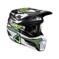 Leatt Шлем кроссовый детский 3.5 V26 Storm Teal + очки Vizion 3.5 в Астрахани