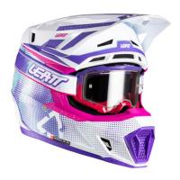 Leatt Шлем кроссовый  7.5 V26 Purple + очки Velocity 4.5 в Астрахани