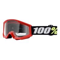 100% Очки детские Strata Mini Goggle Red/Clear Lens 2025 в Астрахани