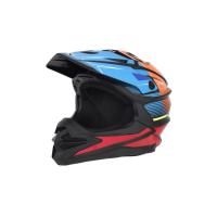 Desment Шлем кроссовый Raptor Black-Blue-Orange graphic в Астрахани