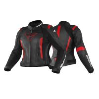 Shima Куртка Кожаная женская Miura 2.0 Black/Red в Астрахани