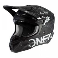 Oneal Шлем кроссовый 5Series Polyacrylite Черный/Белый в Астрахани