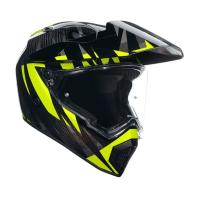 AGV Шлем AX9 E2206 V26 Steppa Carbon/Grey/Yellow Fluo в Астрахани
