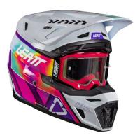 Leatt Шлем кроссовый 8.5 Pinata Teal V26 + очки Velocity 5.5 в Астрахани