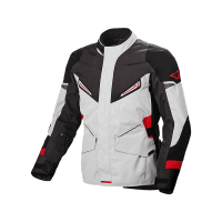 Macna Куртка текстильная Sonar Черный/Серый с красными полосками в #REGION_NAME_DECLINE_PP#