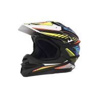 Desment Шлем кроссовый Raptor White-Yellow-Blue graphic в Астрахани