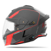 509 Шлем Delta V Carbon Commander с подогревом Racing Red в Астрахани