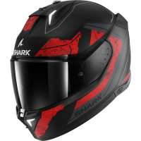 Shark Шлем Skwal i3 Rhad Mat Black/Chrome/Red в Астрахани