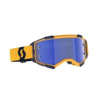 Scott Очки кроссовые Fury dark yellow/dark blue/blue chrome works в Астрахани