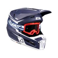 Leatt Шлем кроссовый 3.5 V26 Blue + очки Vizion 3.5 в Астрахани