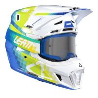 Leatt Шлем кроссовый  7.5 V26 Pixel Blue + очки Velocity 4.5 в Астрахани