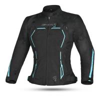 Dimox Мотокуртка текстиль Margo Women Black/Turquoise в Астрахани