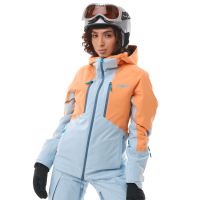 Dragonfly Куртка горнолыжная утепленная Gravity Woman 2025 Mock Orange-Light Blue в Астрахани