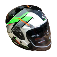 AiM Шлем JK526 Fluo-Green/White/Black в Астрахани