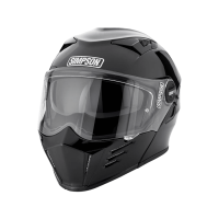 Simpson Шлем модуляр Darksome Gloss Black в Астрахани
