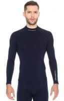 Brubeck Футболка мужская дл.рукав Wool Merino 78% Темно-Синий в Астрахани