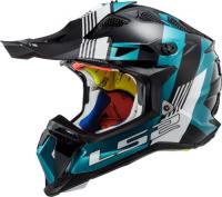 LS2 Мотошлем MX700 Subverter Evo Max Черно-бирюзовый в Астрахани