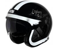 IXS Мотошлем открытый iXS 880 2.2 черно-серебристый в Астрахани