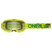 Oneal Маска кроссовая B-10 Solid V.24, желтый, прозрачные линзы Antifog, с защитой от уф лучей в Астрахани