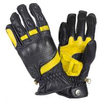 BY City Мотоперчатки Retro II Black/Yellow в Астрахани