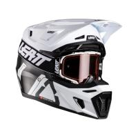 Leatt Мотошлем 9.5 Carbon-White + очки Velocity 6.5 V26 в Астрахани
