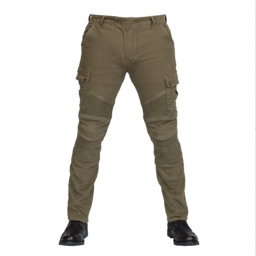MadBull Мотобрюки Cargo JS Stretch Olive в Астрахани
