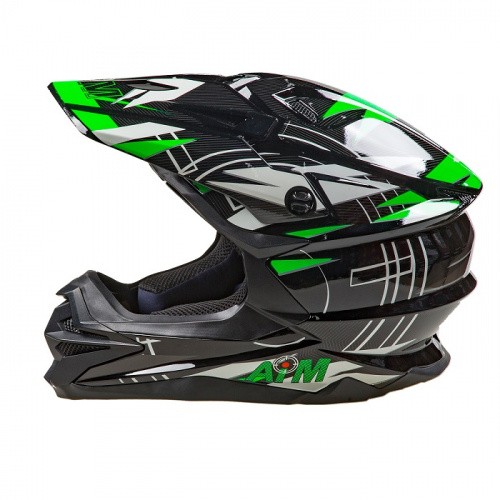 AiM Шлем кроссовый JK803S Green/Black в Астрахани