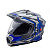 AIM Шлем кросс/эндуро JK802S Blue/Grey/Black в Астрахани