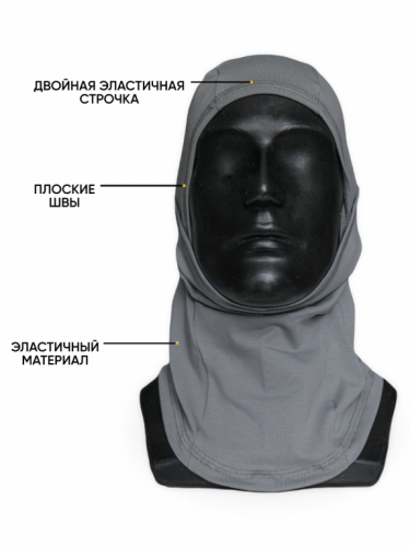 MotoLike Подшлемник Х/Э трансформер Серый в Астрахани