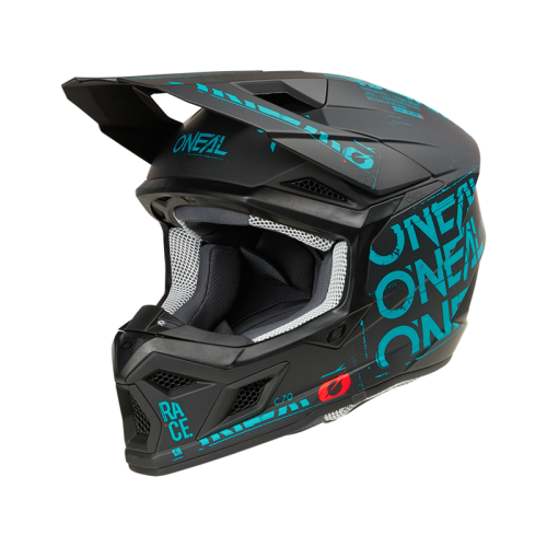 Oneal Шлем кроссовый 3Series Static черный/бирюзовый в Астрахани