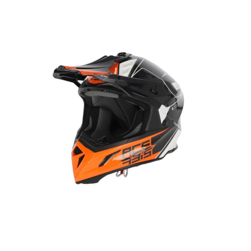 Acerbis Шлем Steel Carbon White/Orange в Астрахани