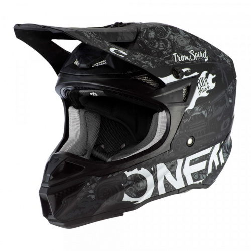 Oneal Шлем кроссовый 5Series Polyacrylite Черный/Белый в Астрахани